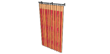Carrot orange curtains (59) skp