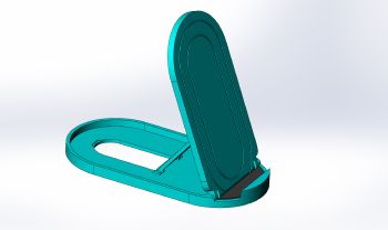 Cell phone mount model in solid works