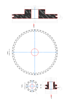 Chain Sprocket .dwg drawing