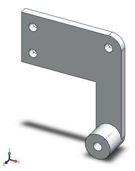 Chair Mounting Plate solidworks