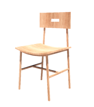 Chair - Wood revit family