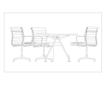 Chair with Tables for Coffee Shop & Hotels .dwg_2