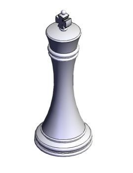 Chess King Solidworks model
