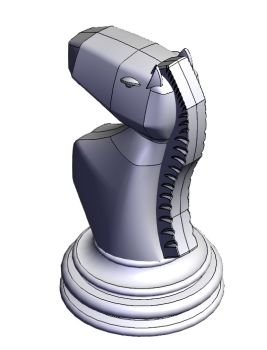 Chess Knight Solidworks model