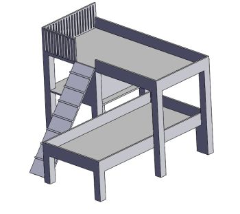 Child bed solidworks
