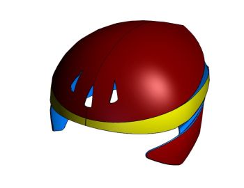Chrono Helmet Solidworks model