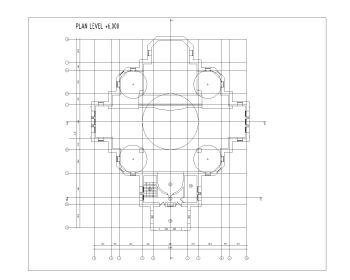Church Design Byzantine Style Layout Plan .dwg_1