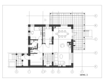 Classic Villa Design for Multi Levels Layout Plan .dwg_1