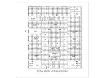 Clinic Facility Design Lighting Layout Plan .dwg