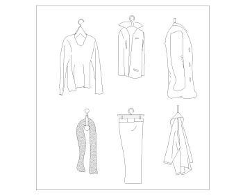 Clothes Symbols for AutoCAD .dwg_3