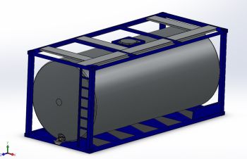 Containerized Fuel Tank solidworks Model
