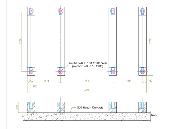 Cooling Tower Foundation .dwg drawing