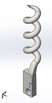 Cork Screw Solidworks model