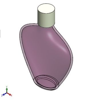 Cosmetic Bottle solidworks