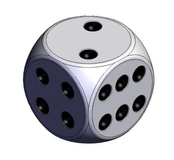 Cube Dice Solidworks model