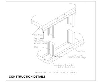 Curtain Wall Bridging & Bracing with Technical Details .dwg-28
