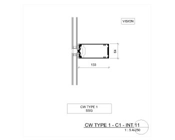 Curtain Wall and Window Schedule Type 1 C-1 .dwg