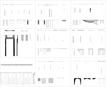 Curtains CAD collection dwg