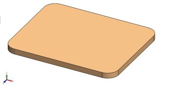 Cutting board Solidworks part