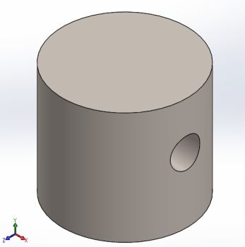 Cylinder for Impeller Assembly Solidworks model