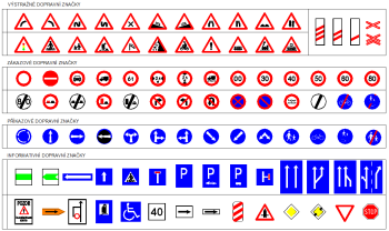 Tchèque Road Signs (Payé 1)
