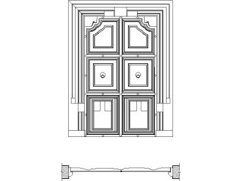Traditional Door_3 .dwg drawing