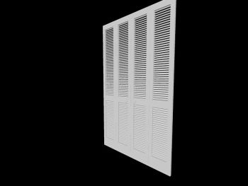 24x80 Double Bi-fold Louvered Door