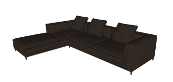 Dark gray sofa skp