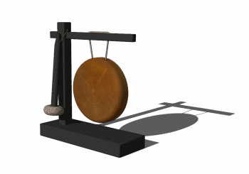 Decorative bronze gong skp