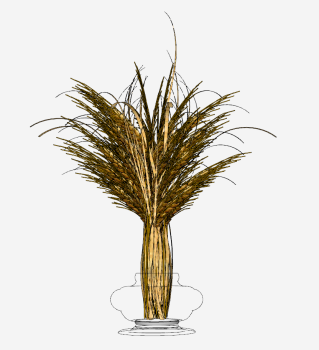 Decorative cornflower vase skp