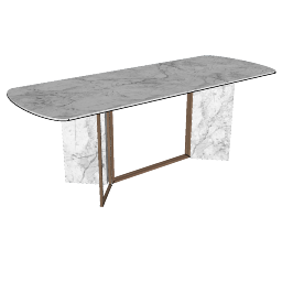 Tavolo decorativo in marmo bianco skp