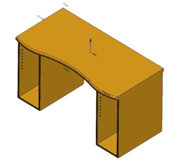 Desk-4 Solidworks Model