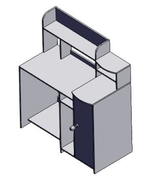 Desk-5 Solidworks Model