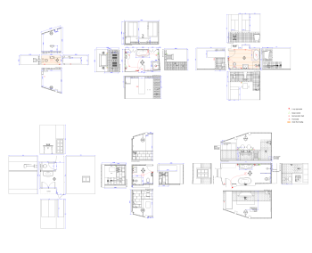 Detaillierte CAD-Kollektion für Badezimmerdesigns