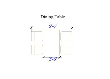 Dining Table dwg.