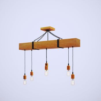 Dining table rustic light fixture 3DS Max model 