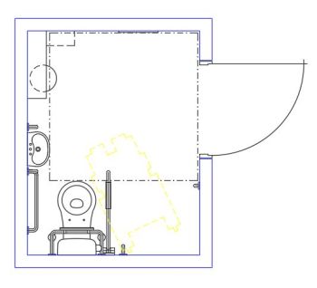 Disabled WC Layout Side Entry - UK Bldg Regs
