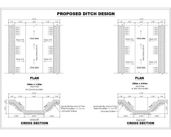 Ditches Design .dwg