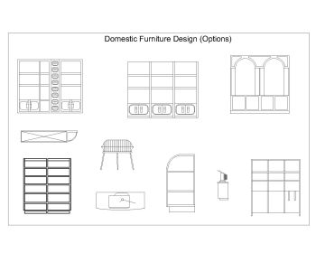 Domestic Purpose Furniture Design Option .dwg_3