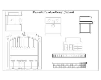 Domestic Purpose Furniture Design Option .dwg_4