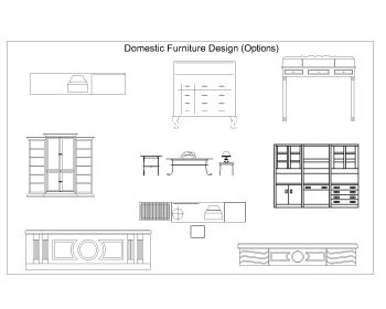 Domestic Purpose Furniture Design Option .dwg_5