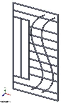 Door Grill Design-1 solidworks