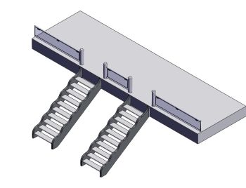 Double Stair solidworks