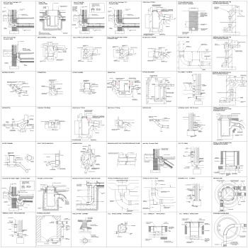 Drainage details CAD collection dwg