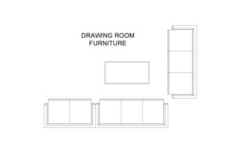 Drawing Room Furniture dwg. 