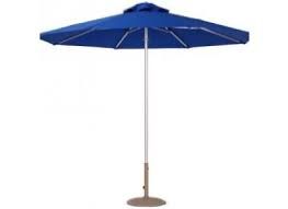Paraguas azul con marco central modelo revit