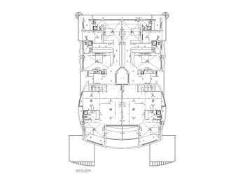 Duplex Type Villa Design First Floor Electrical Plan .dwg