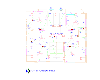 ELECTRIC TYPICAL FLOOR PLAN (NORMAL) .dwg drawing