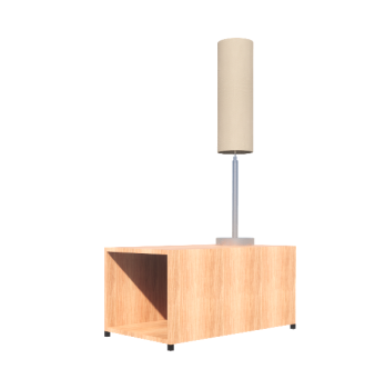 End Table with working light revit model