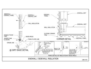 End Wall & Side Wall Insulation Details dwg